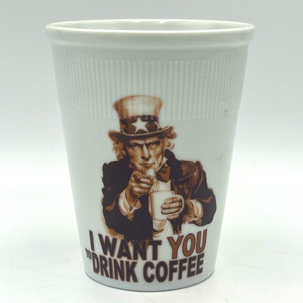 Konitz Germany:Uncle Sam “I Want You to Drink Coffee” Traveler’s Mug